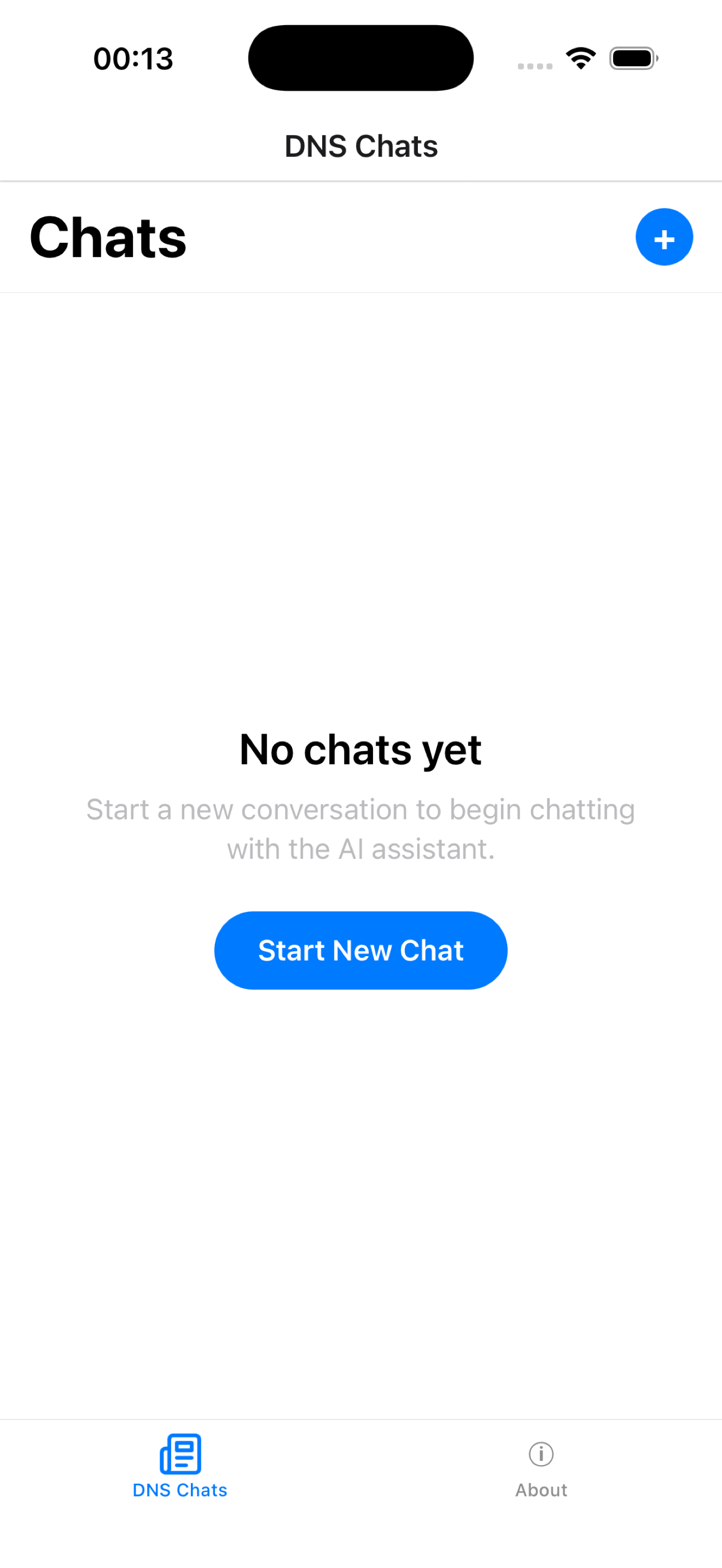 DNS Chat App Interface